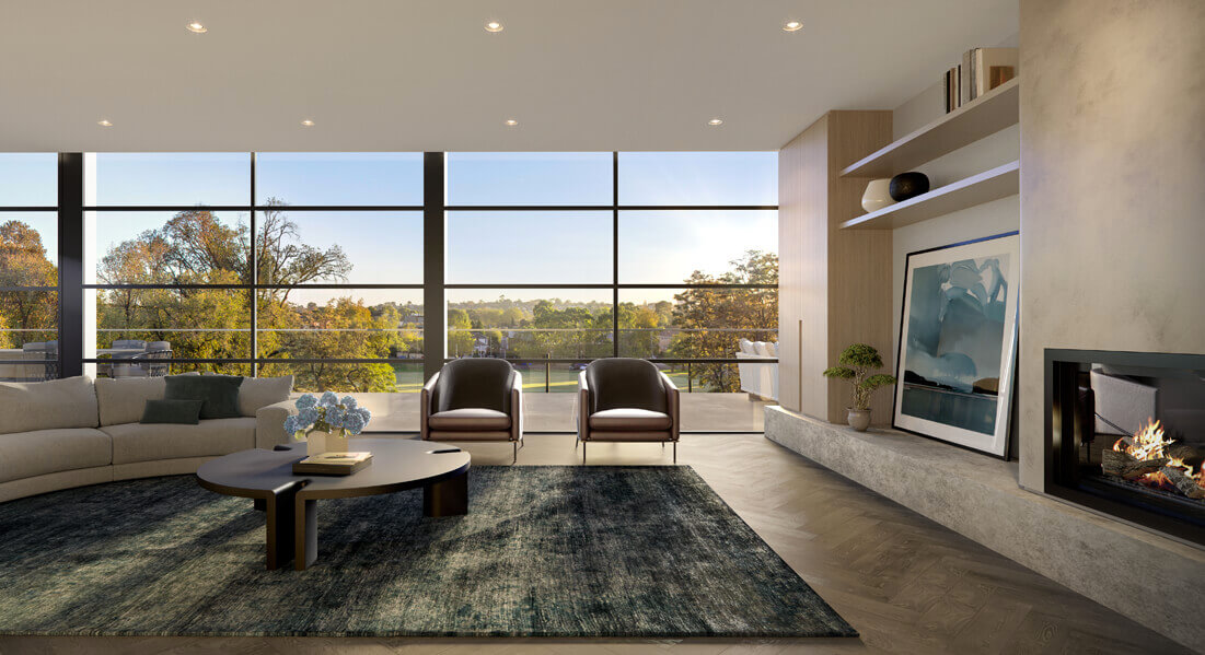 Masterfully designed zoned living spaces